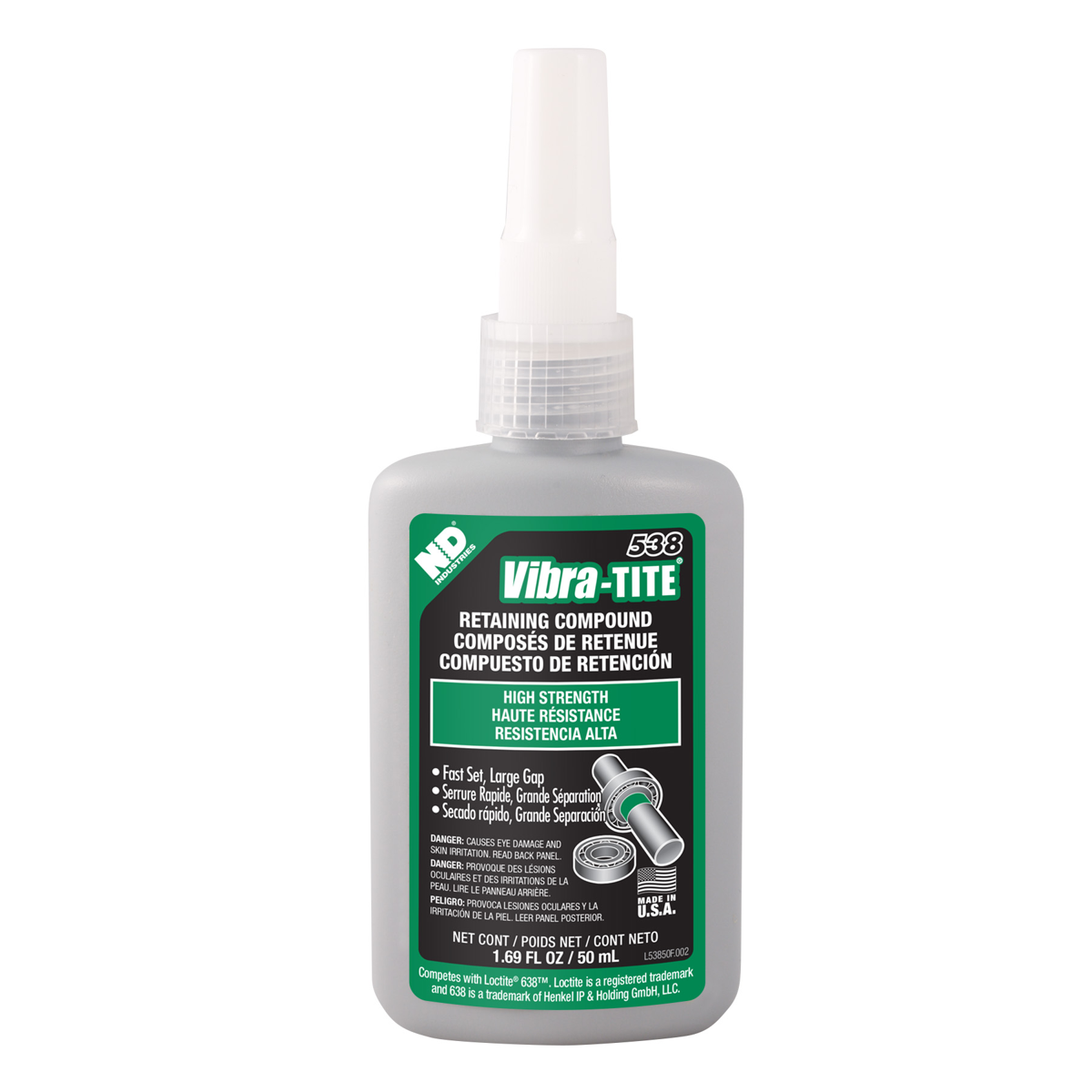 Vibra-Tite 538 High Strength Retaining Compound – Vibra-Tite
